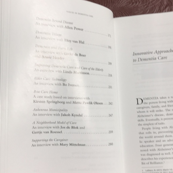 “Voices in dementia care reimagining the culture of care”  non fiction book - Picture 13 of 16